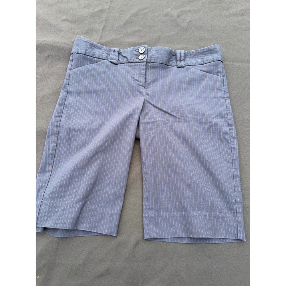 The Limited Exact Stretch Pinstripe Shorts Navy Blue Professional Size 8